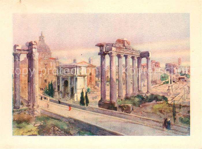 Roma Rom Foro Romana Kuenstlerkarte