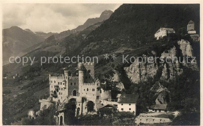 Merano Meran Castello Fontana e Tirolo