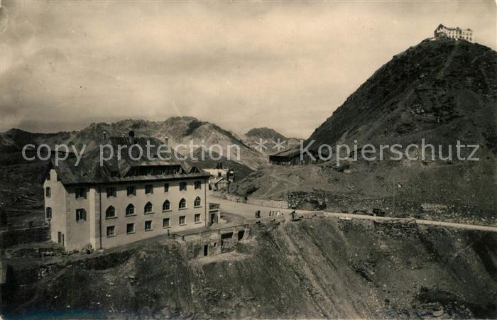 Passo dello Stelvio Pizzo Garibaldi Berghotel Stilfser Joch Gebirgspanorama