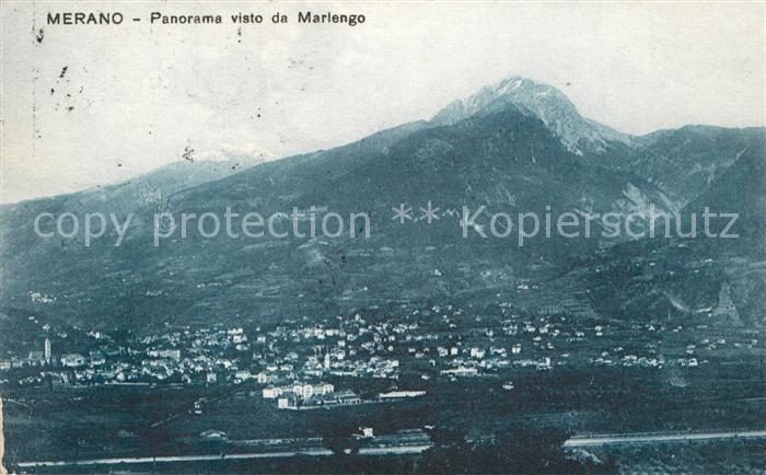 Merano Meran Panorama visto da Marlengo