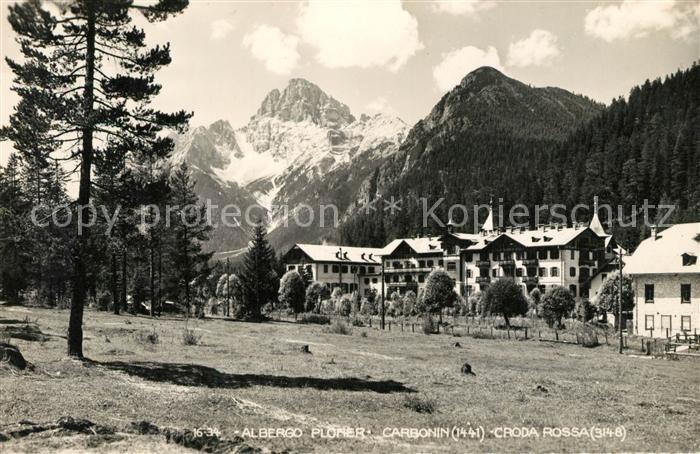 Carbonin Schluderbach Albergo Poner Croda Rossa Dolomiten