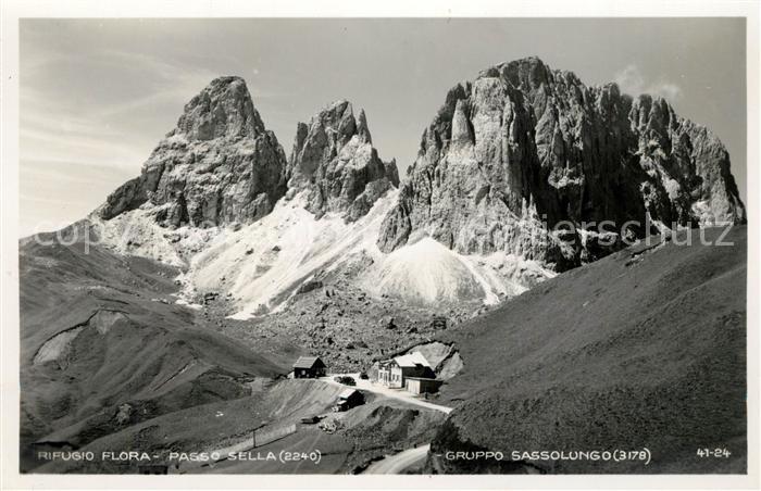 Passo Sella Rifugio Flora Gruppo Sassolungo Berghaus Langkofel Dolomiten