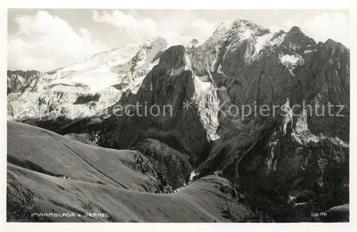 Marmolada Gebirgspanorama Dolomiten