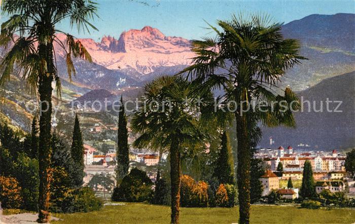 Bolzano Palmen Promenade Col Catinaccio Dolomiti Dolomiten