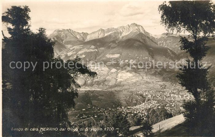 Merano Meran Visto dal Giogo di San Vigilio