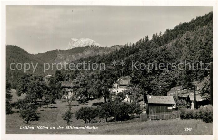 Leithen Reith an der Mittenwaldbahn