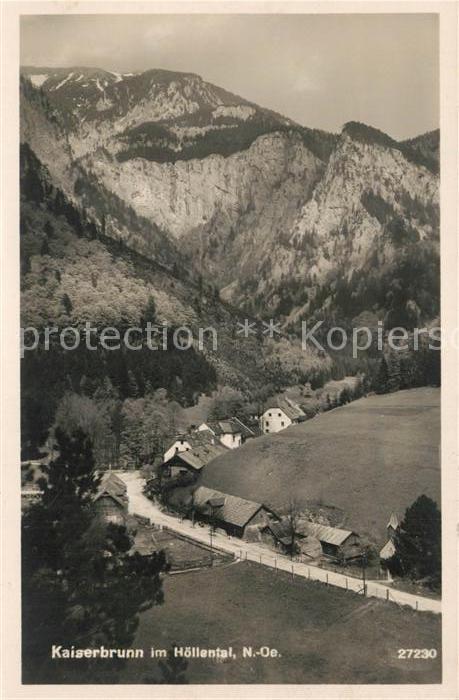 Kaiserbrunn Panorama Hoellental Alpen