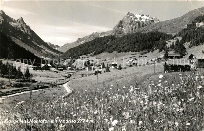 Gargellen Vorarlberg Landschaftspanorama Montafon mit Madrisa