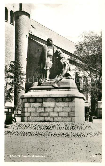 Falun Dalarnas Lan Engelbrektsstatyn Statue Denkmal