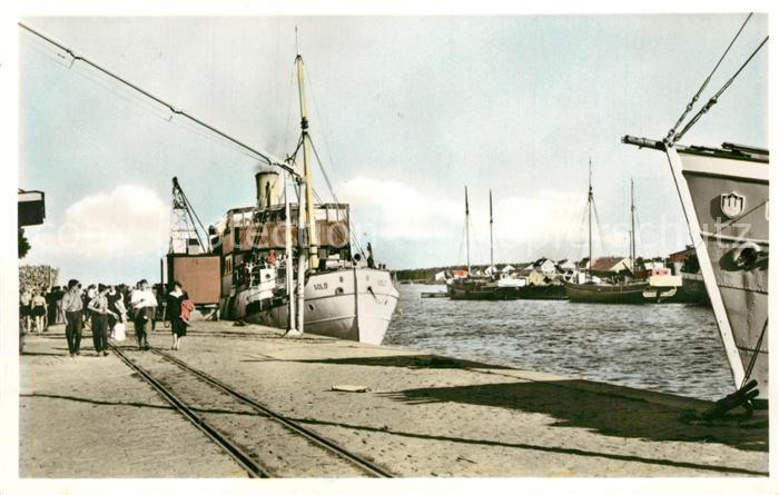 Moensteras Hamnen Hafen Dampfer Anleger