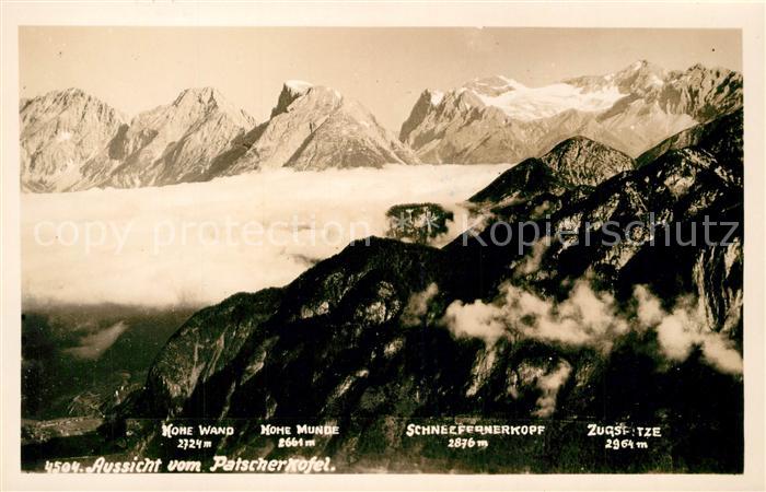 Patscherkofel Aussicht vom Patscherkofel Gebirgspanorama Nebelmeer Alpen