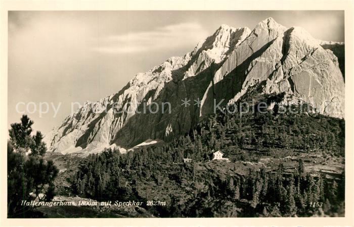 Absam Hallerangerhaus mit Speckkar Karwendelgebirge