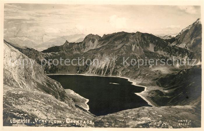 Luenersee Vorarlberg Verajoch Ofenpass Gebirgspanorama Alpen