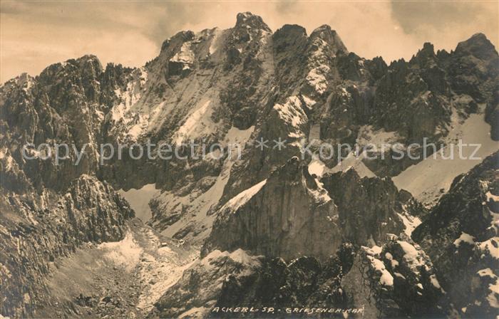 Ellmau Tirol Ackerlspitze Griesener Kar Gebirgspanorama Kaisergebirge
