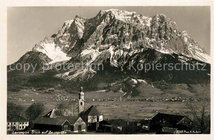 Lermoos Tirol Blick auf Zugspitze Wettersteingebirge Serie Deutsche Heimatbilder