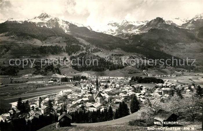 Bad Hofgastein Panorama Weltkurort Alpen