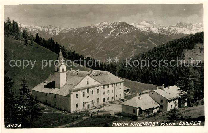 Muehlbachl Kloster Maria Waldrast Alpenpanorama mit Olperer Zillertaler Alpen