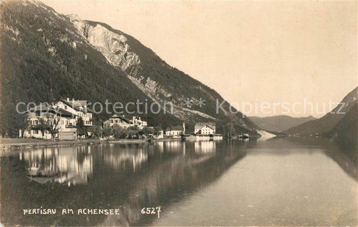 Pertisau Achensee Panorama Blick ueber den See