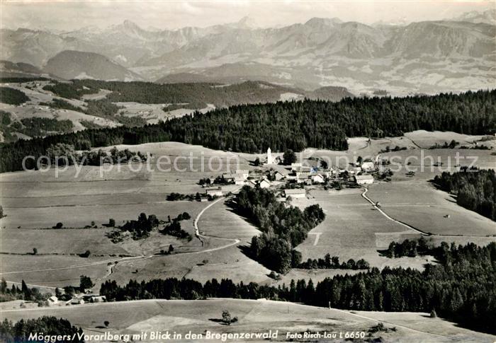 Moeggers Blick in den Bregenzerwald Alpenpanorama Fliegeraufnahme