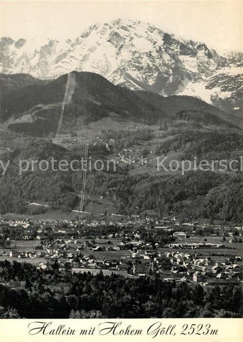 Hallein mit Duerrnberg und Hohem Goell im Vordergrund Puch