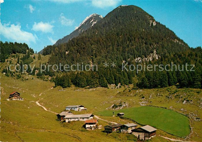 Scheffau Wilden Kaiser Alpengasthof Walleralm Fliegeraufnahme