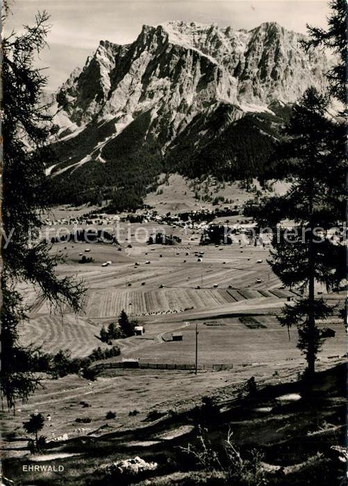 Ehrwald Tirol Panorama mit Zugspitze Wettersteingebirge