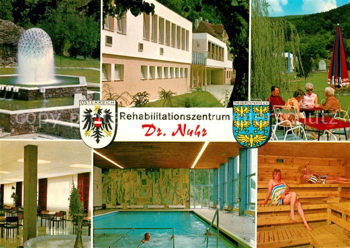 Senftenberg Niederoesterreich Rehabilitationszentrum Dr Nuhr Springbrunnen Halle