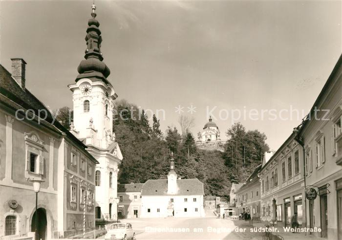Ehrenhausen Ortsmotiv mit Kirche