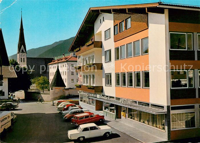 Fuegen Motiv mit Postamt und Kirche
