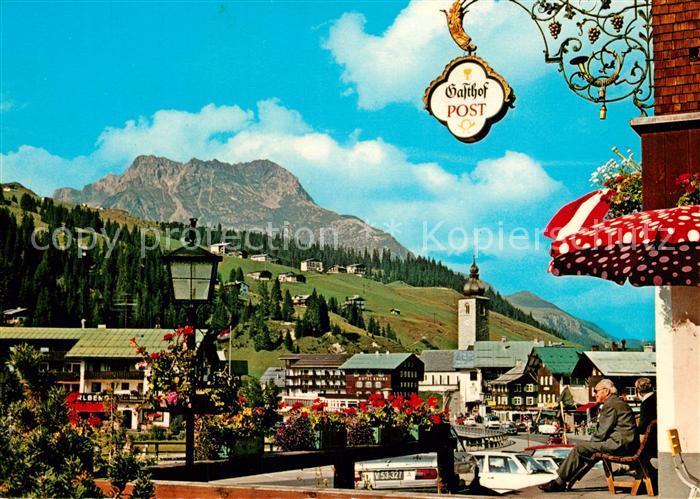 Lech Vorarlberg Romantik Hotel Gasthof Post Tuerschild