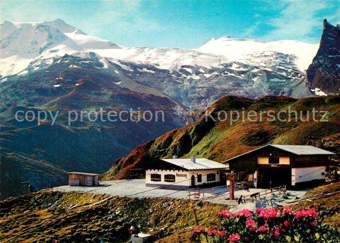 Hintertux Zillertal Gletscherbahn Bergstation mit Gefrorene Wandspitze Olperer L