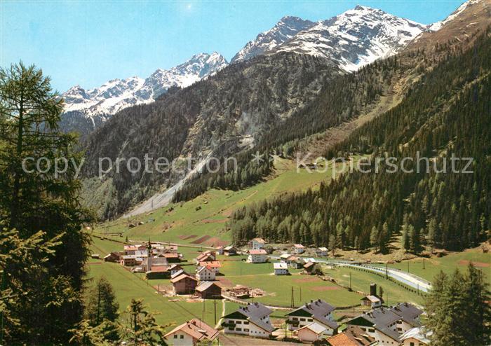 Feichten Kaunertal Blick ins Tal Alpen