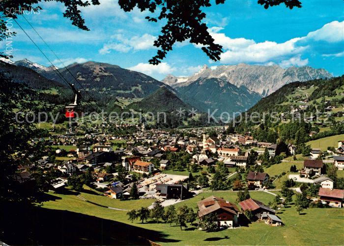 Schruns Vorarlberg mit Hochjochbahn Zimba Vandanser Steinwand Montafon