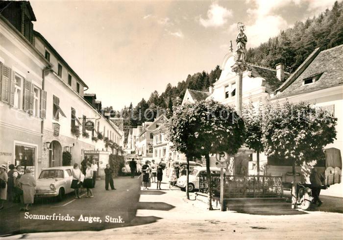 Anger Steiermark Sommerfrische Ortsmotiv Innenstadt Saeule