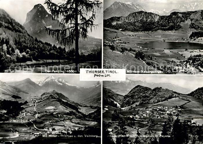 Thiersee Landschaftspanorama Pendling Alpen Kaisergebirge