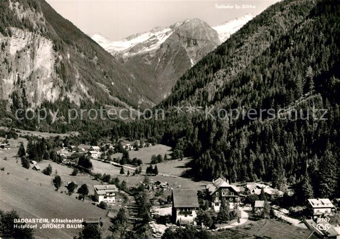 Badgastein Panorama Koetschachtal Hotel Gruener Baum Tischlerkar Gletscher Ankog