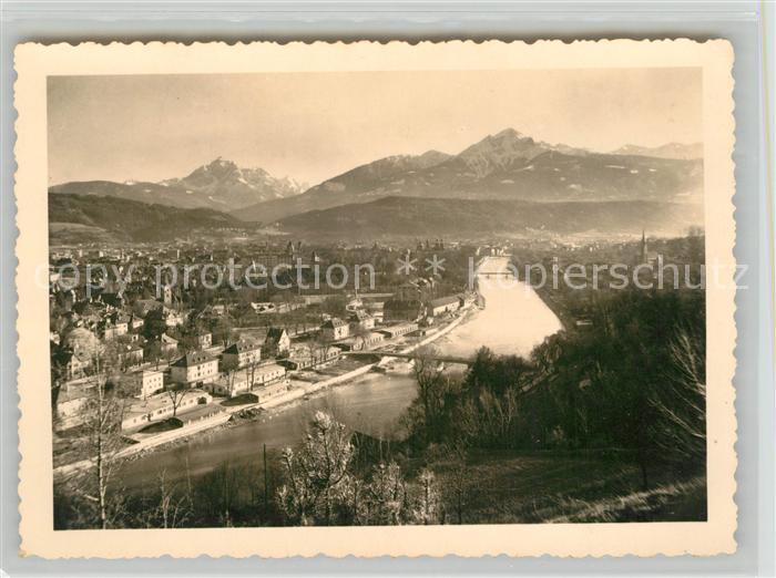 Innsbruck Panorama Blick gegen Serles und Nockspitze