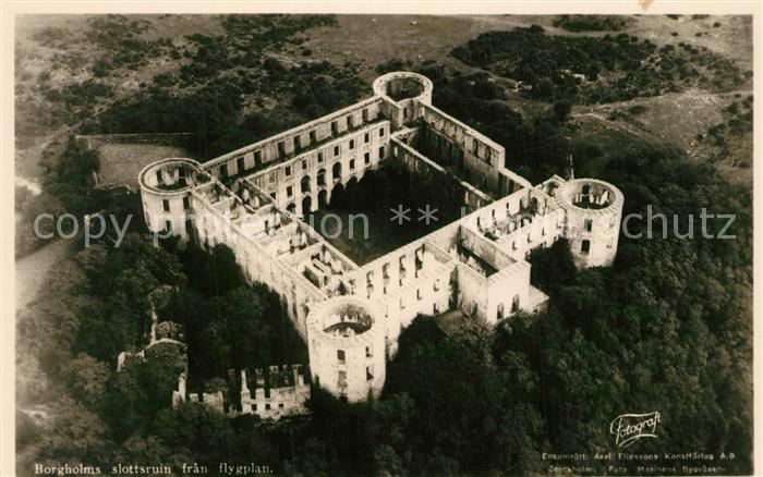 Borgholm Fliegeraufnahme Schlossruine