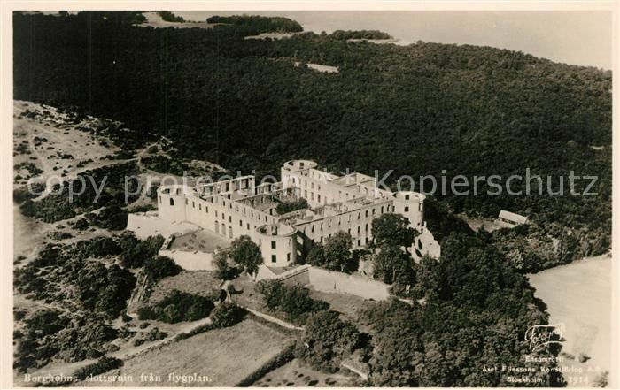Borgholm Fliegeraufnahme Schlossruine