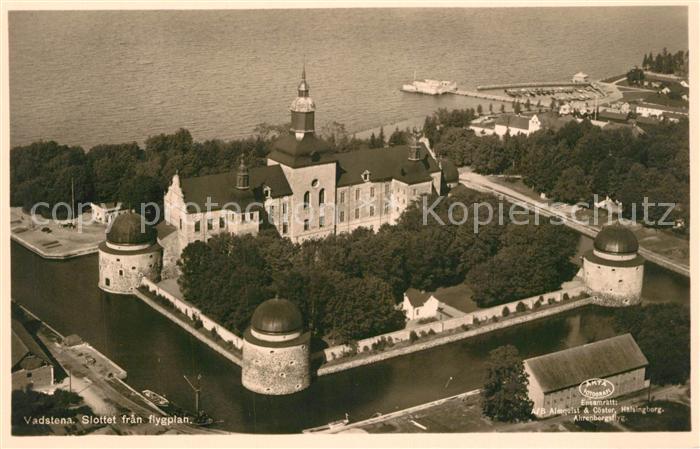 Vadstena Fliegeraufnahme Schloss