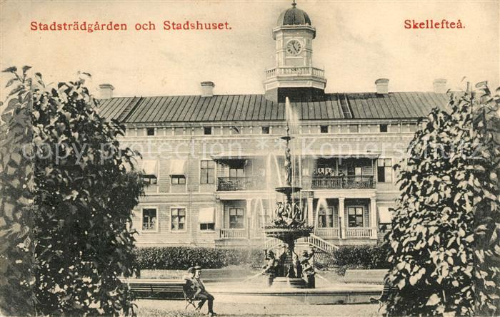 Skelleftea Stadstraedgaerden Stadshuset