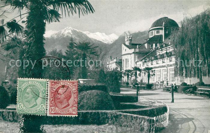 Merano Meran Passegiata e Casino di Cura verso il Gruppo di Tessa