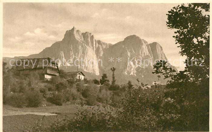 Kastelruth Suedtirol mit Seis am Schlern