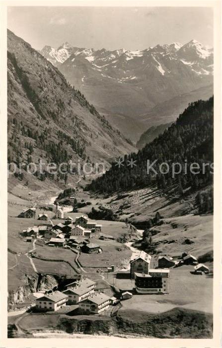Vent Tirol Panorama am Fusse der Wildspitze