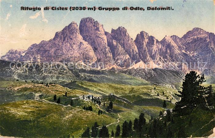 Dolomiti Rifugio di Cistes Gruppo di Odle