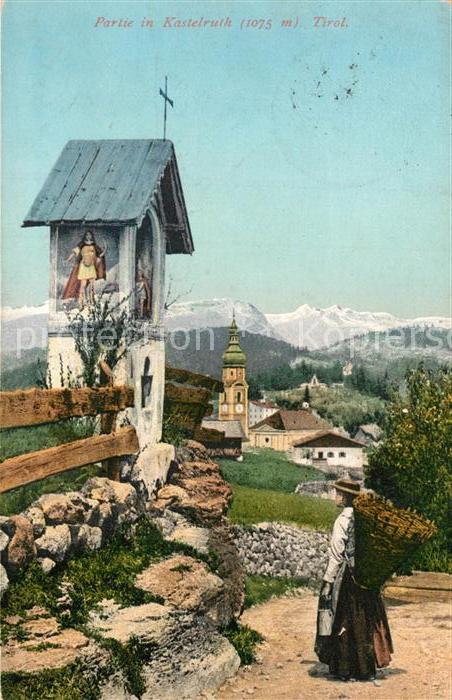 Kastelruth Suedtirol Panorama Bildstock