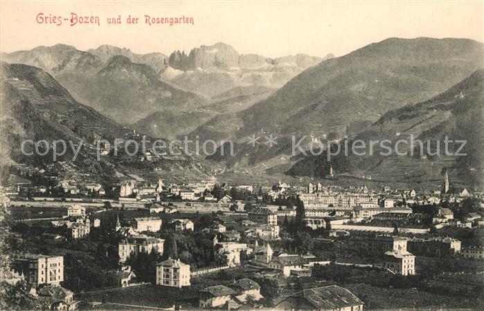 Gries-Quirein Bozen mit Rosengarten