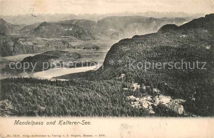 Mendelpass Panorama mit Kalterer See