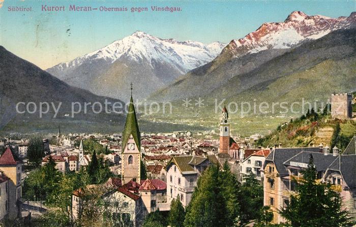 Merano Meran Obermais mit Vinschgau