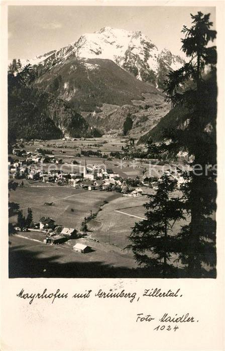 Mayrhofen Zillertal mit Gruenberg
